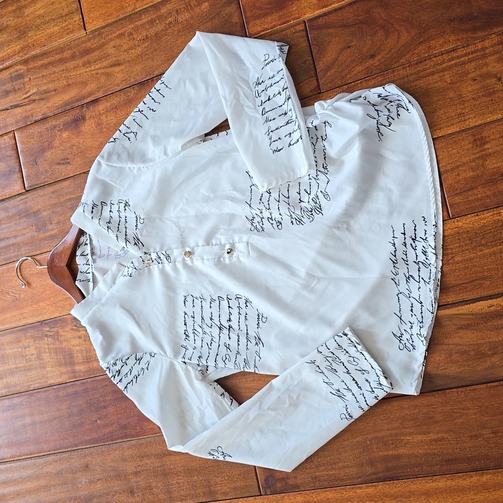 White silk top